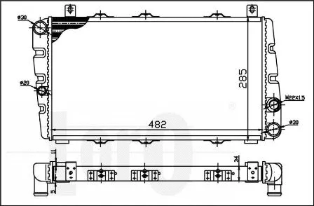 Radiator, engine cooling (048-017-0001)