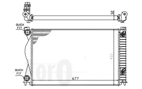 Radiator, engine cooling (003-017-0021)