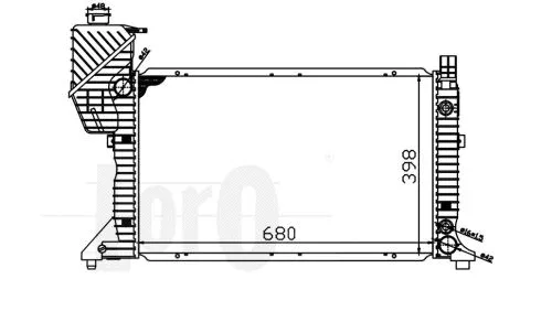 Radiator, engine cooling (054-017-0006)