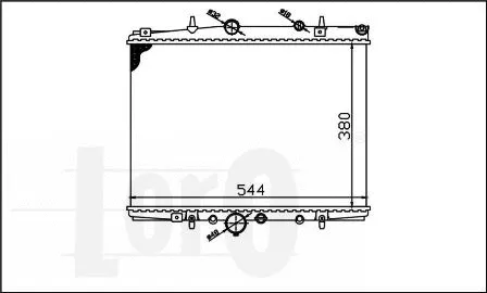 Radiator, engine cooling (009-017-0004)