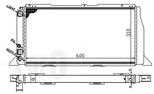 Radiator, engine cooling (003-017-0001)