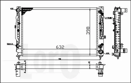 Radiator, engine cooling (003-017-0026)