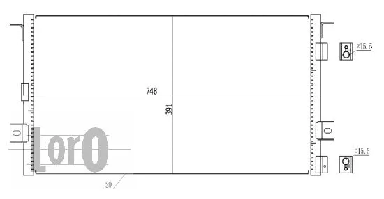 Condenser, air conditioning (008-016-0010)