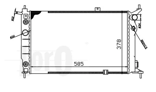Radiator, engine cooling (037-017-0007)