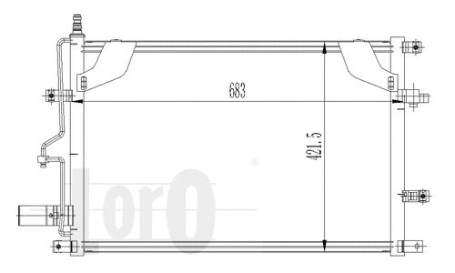 Condenser, air conditioning (052-016-0004)
