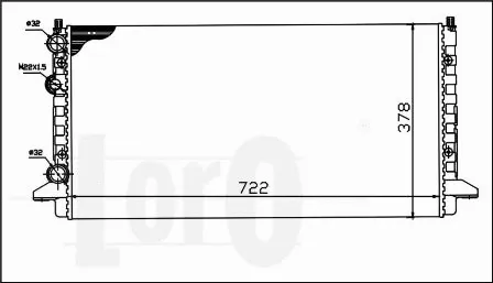 Radiator, engine cooling (053-017-0031)