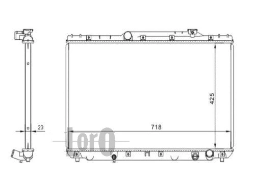 Radiator, engine cooling (051-017-0044)