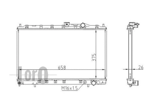 Radiator, engine cooling (033-017-0020)