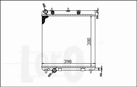 Radiator, engine cooling (038-017-0006)