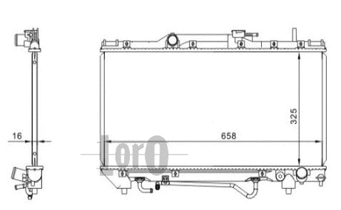 Radiator, engine cooling (051-017-0003)