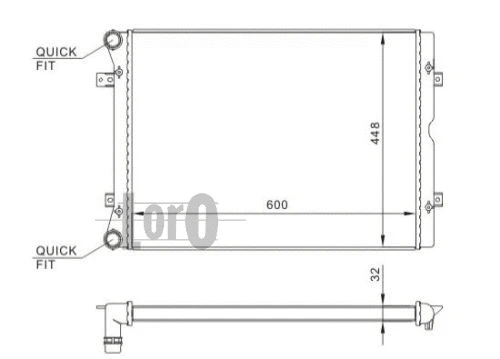 Radiator, engine cooling (017-017-0019)