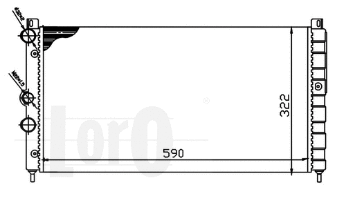 Radiator, engine cooling (048-017-0003)