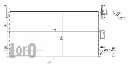Condenser, air conditioning (019-016-0003)