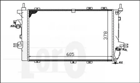 Radiator, engine cooling (037-017-0078)