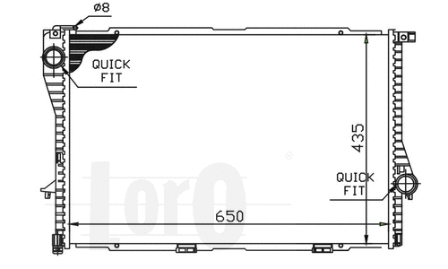 Radiator, engine cooling (004-017-0006)
