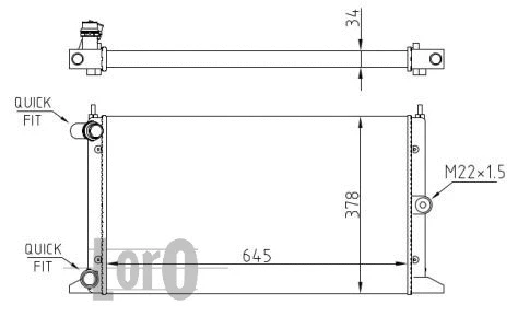 Radiator, engine cooling (053-017-0048)