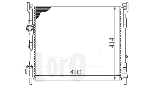 Radiator, engine cooling (042-017-0042)