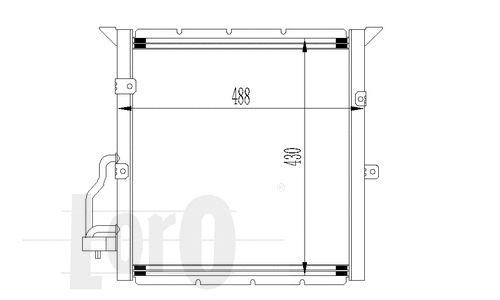 Condenser, air conditioning (004-016-0001)