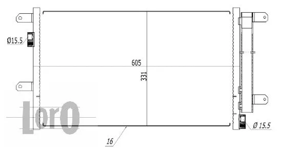 Condenser, air conditioning (022-016-0002)