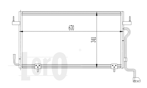 Condenser, air conditioning (009-016-0019)