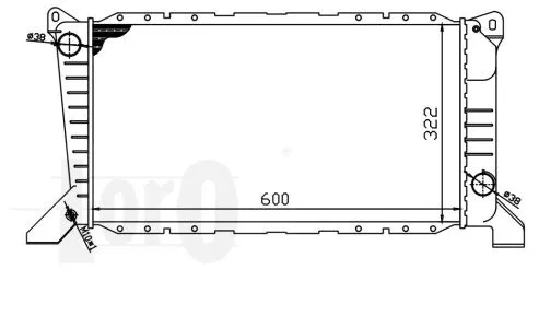 Radiator, engine cooling (017-017-0039)