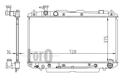 Radiator, engine cooling (051-017-0029)