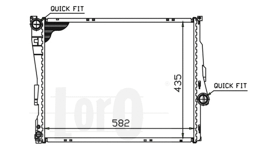 Radiator, engine cooling (004-017-0008)