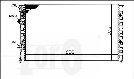 Radiator, engine cooling (053-017-0009)