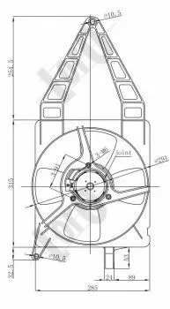 Fan, engine cooling (037-014-0023)
