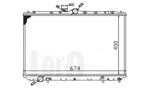 Radiator, engine cooling (033-017-0007)