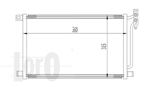 Condenser, air conditioning (004-016-0009)