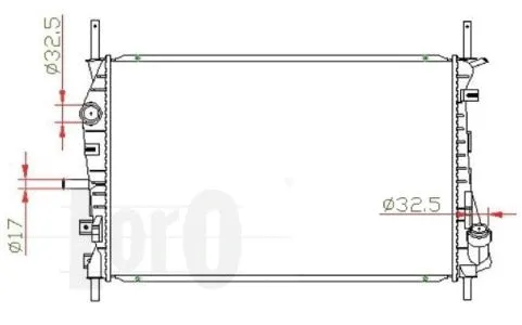 Radiator, engine cooling (017-017-0038)