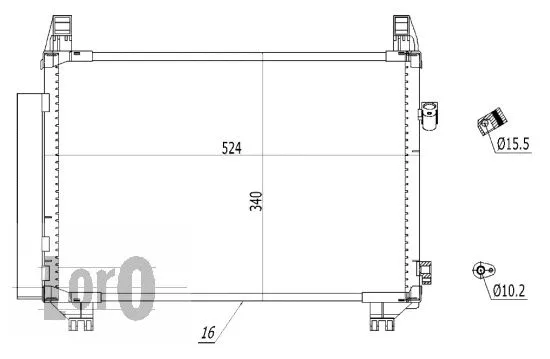 Condenser, air conditioning (051-016-0033)