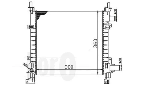 Radiator, engine cooling (017-017-0003)