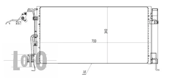 Condenser, air conditioning (016-016-0004)
