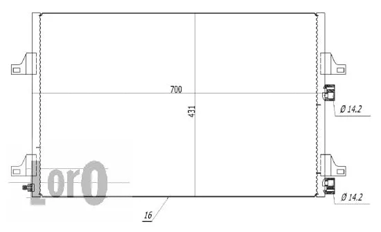 Condenser, air conditioning (042-016-0016)