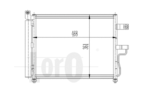 Condenser, air conditioning (019-016-0006)