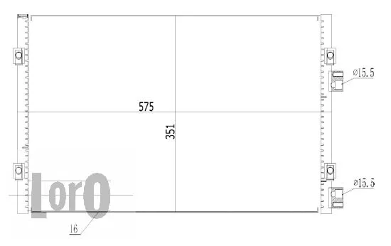 Condenser, air conditioning (008-016-0003)