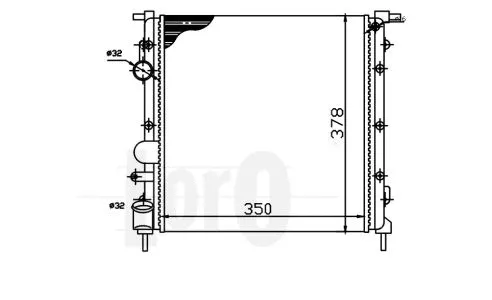 Radiator, engine cooling (042-017-0008)