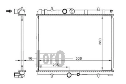 Radiator, engine cooling (038-017-0015)