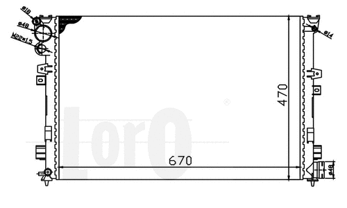 Radiator, engine cooling (016-017-0057)