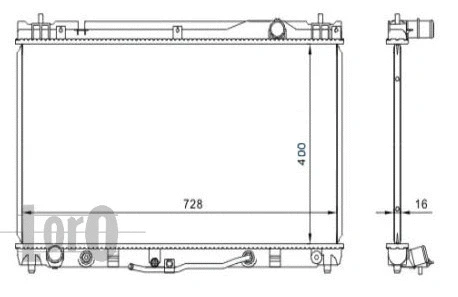 Radiator, engine cooling (051-017-0014)