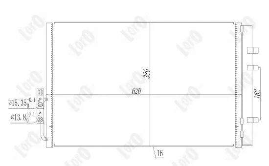 Condenser, air conditioning (004-016-0027)