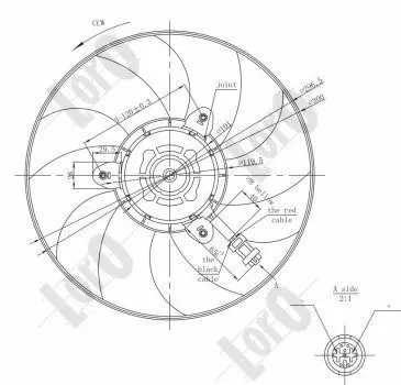 Fan, engine cooling (053-014-0032)