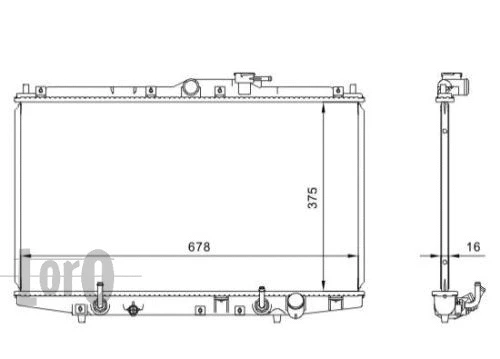 Radiator, engine cooling (018-017-0014)