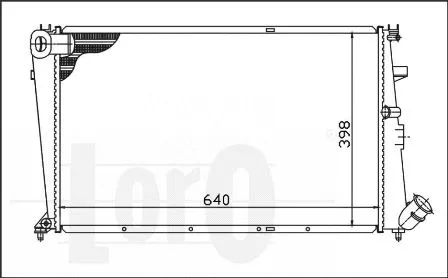 Radiator, engine cooling (009-017-0050)