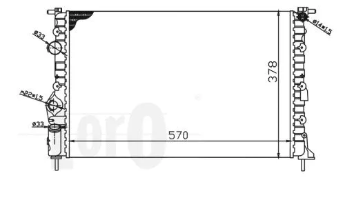 Radiator, engine cooling (042-017-0015)