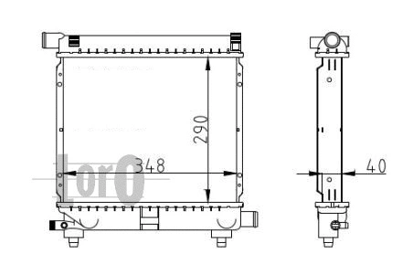 Radiator, engine cooling (054-017-0040)