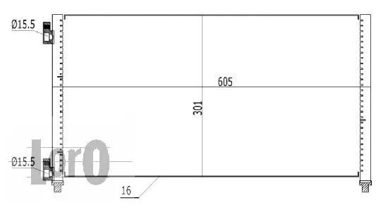 Condenser, air conditioning (016-016-0008)