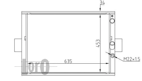 Radiator, engine cooling (022-017-0005)
